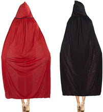 Carica l'immagine nel visualizzatore di Gallery, Kbnian Mantello con Cappuccio Mantello Reversibile Costume Travestimento Trucco Vampiro Mantello Cappuccio Nero Rosso per Bambini o Aulti Halloween Dracula Cosplay (120cm / 47")