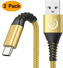 Carica l'immagine nel visualizzatore di Gallery, Yosou Cavo USB C, Cavo USB Tipo C 2M Cavo di Ricarica Rapida 2Pezzi Caricabatterie in Nylon Intrecciato per Samsung S8 S9 S10 A30 A40 A50 A70 A20e,Huawei P9 P20 P10 P30,Xiaomi,Sony,Google Pixel