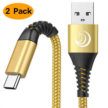 Carica l'immagine nel visualizzatore di Gallery, Cavo USB C, Tipo C 2M 2Pezzi Nylon Intrecciato Caricabatterie... - Ilgrandebazar