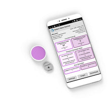 Carica l&#39;immagine nel visualizzatore di Gallery, Tempo, termometro Wireless Bluetooth, igrometro, Pressione 33mm X 8mm, Purple - Ilgrandebazar