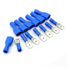 Carica l&#39;immagine nel visualizzatore di Gallery, Aussel Metal Assorted Electrical Wire Terminal Spade Connectors Male Blue - Ilgrandebazar