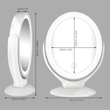 Carica l&#39;immagine nel visualizzatore di Gallery, Aesfee 7X Specchio Ingranditore per Trucco con Luce LED, Bianco - Ilgrandebazar