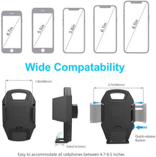 Carica l'immagine nel visualizzatore di Gallery, Beikell Supporto Auto Smartphone, Supporto per Telefono per Auto [360 Gradi di Rotazione] con Cruscotto Regolabile e Supporto per Braccio Estensibile per Auto Forte Rilievo in Gel Appiccicoso Nero