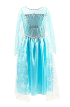 Carica l&#39;immagine nel visualizzatore di Gallery, Costume Elsa Bambina Carnevale Vestito Principessa Dei Ghiacci Mod... - Ilgrandebazar