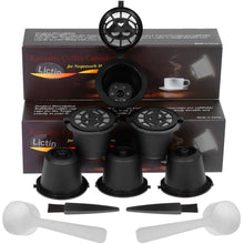 Carica l&#39;immagine nel visualizzatore di Gallery, Lictin Capsule per Caffè Ricaricabili Nespresso, 6 Tazze +2 Nero - Ilgrandebazar