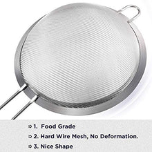 Carica l&#39;immagine nel visualizzatore di Gallery, Ipow set di 3 Setaccio/Filtro/Colino/Scolapasta in acciaio inox a Normale - Ilgrandebazar