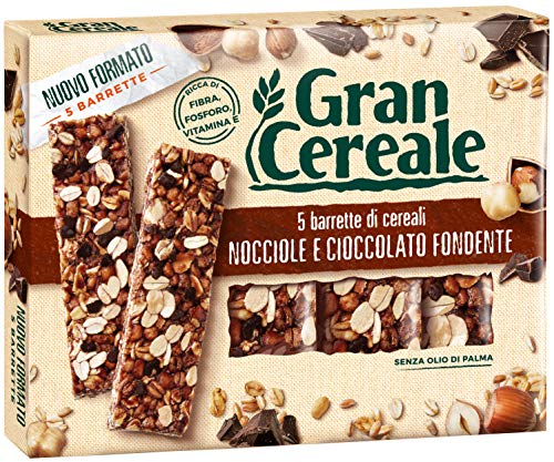 Gran Cereale - Snack Barrette 4 Cereali Nocciola e Cioccolato - Colazi –