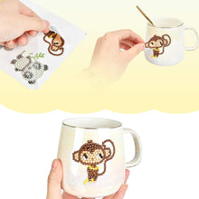 Carica l&#39;immagine nel visualizzatore di Gallery, “N/A” 29 Pezzi 5D Pittura Diamante Diamante Adesivo Kit Animale per Bambini Diamante Kit da Colorare per Numero Pittura Puzzle Puzzle Adesivi per Notebook/Telefono/Tazza