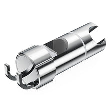 Carica l&#39;immagine nel visualizzatore di Gallery, Alyvisun Universale Supporto Soffione Doccia con 2 Ganci, Ricambio Supporto Doccetta 360° Regolabile per Saliscendi da Diametro 16-27mm, Cromato Staffa per Soffione Doccia, Installazione Semplice