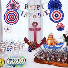 Carica l'immagine nel visualizzatore di Gallery, MMTX Decorazione Festa di Compleanno Ragazzo Forniture per Feste Blu Rosso...