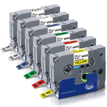 Carica l&#39;immagine nel visualizzatore di Gallery, UniPlus Compatibile Nastri per Etichettatrice 6-Pack, 6* MulitiColore - Ilgrandebazar