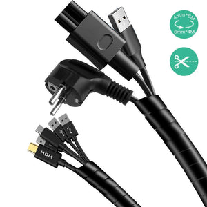 AGPTEK 2 Pezzi Raccogli Cavi Spiralato(TOT 10M), Spirale di Diametro di... - Ilgrandebazar