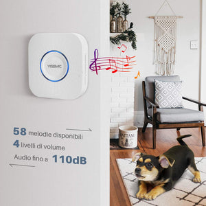 YISSVIC Campanello Senza Fili No Batteria Necessaria Wireless... - Ilgrandebazar