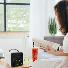 Carica l'immagine nel visualizzatore di Gallery, Mini Raffreddatore D'aria, StillCool Condizionatori Portatili Personale Evaporativo Umidificatore Purificatore D'aria Air 3 livelli di potenza Con la luce notturna