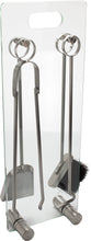 Carica l&#39;immagine nel visualizzatore di Gallery, Valiant - Set da camino di alta qualità in vetro, 4 25 x 13 x 68 cm, Silver - Ilgrandebazar