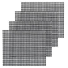 Carica l&#39;immagine nel visualizzatore di Gallery, GWHOLE Set di 4 BBQ Grill Mesh Tappetino Antiaderente Griglia Rete...
