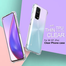 Carica l'immagine nel visualizzatore di Gallery, Cresee - Custodia protettiva per Xiaomi Mi 10T / 10T Pro 5G, trasparente con angoli rinforzati, sottile, antigraffio, antiurto, in TPU, per Mi 10T / 10T Pro (trasparente)