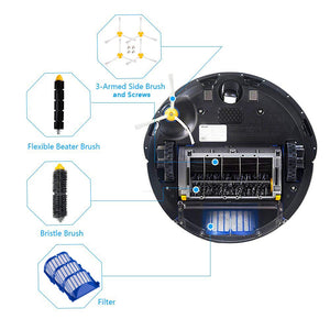 Accessori di Ricambio compatibile per iRobot Roomba 600 Serie Kit di Ricambi Sostituzione per iRobot Roomba 600 610 614 620 625 630 635 640 645 650 655 660 665 670 671 680 690 691-15 Pezzi