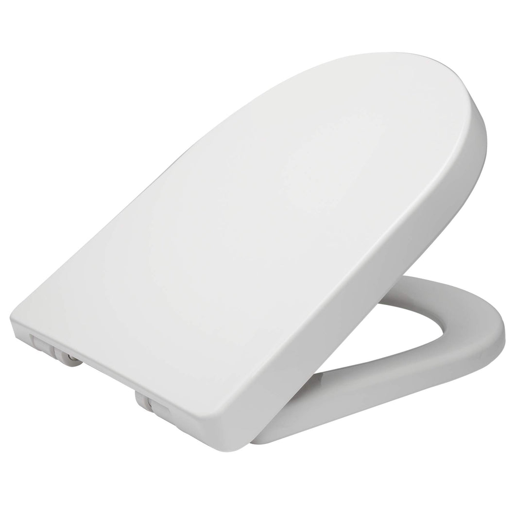 WOLTU WS2544 - Coperchio WC con abbassamento Automatico, in 45x36 cm, Bianco