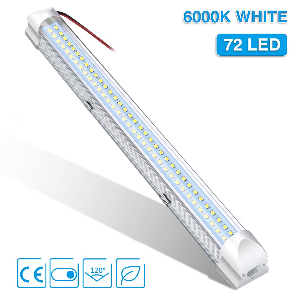 led interni auto，AUDEW  luci per Auto interruttore striscia 72 LED - Ilgrandebazar