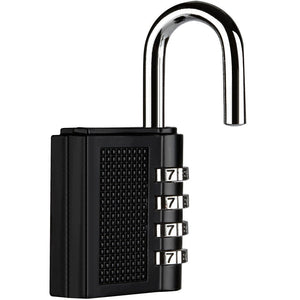 Anpro 2 Pezzi Lucchetto a combinazione di sicurezza,Lucchetto con 4 7.9cm - Ilgrandebazar