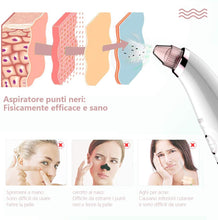 Carica l&#39;immagine nel visualizzatore di Gallery, Mosen Aspiratore Punti Neri Rimozione di Comedone Pulitore dei Pori Professionale Estrattore Vacuum Punti Neri Ricaricabile USB, Display a LED e 5 Testine per Rimozione di Comedoni, Brufoli, Grasso
