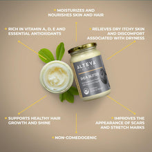Carica l'immagine nel visualizzatore di Gallery, Burro di karité biologico non raffinato Alteya da 300 g - Con certificazione biologica USDA, 100% puro, naturale e vegano - Viso, Labbra e Capelli - Nutre, protegge, idrata