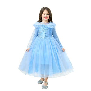 Vicloon Elsa Frozen Costume, 2pcs Blu Principessa Costume Vestito Elsa...