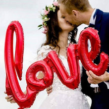 Carica l&#39;immagine nel visualizzatore di Gallery, Kit Romantico, Love XXL Rosso, 6 Palloncini a Forma di Cuore Rossi, Set - Ilgrandebazar