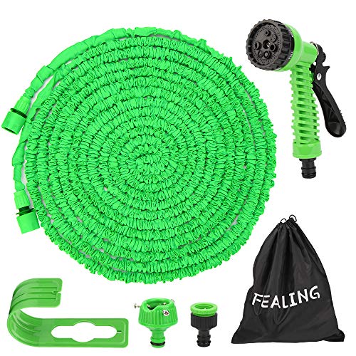OVAREO Tubo da Giardino Estensibile, 100FT 30M Flessibile verde