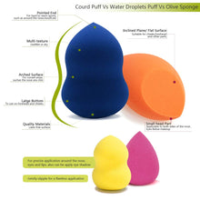 Carica l&#39;immagine nel visualizzatore di Gallery, Spugnette Make Up Miss 16*6*6cm, 3 Normali + 3 Mini - Ilgrandebazar