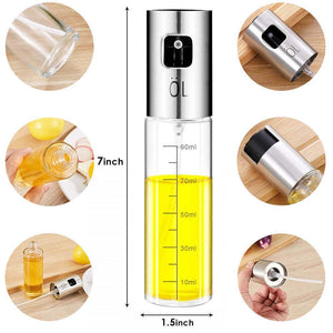 Eletorot Oliera in Vetro, Spray Olio Cucina Vetro 100ML,Porta 100 ML - Ilgrandebazar