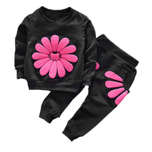 Carica l&#39;immagine nel visualizzatore di Gallery, puseky Felpa a Maniche Lunghe Girocollo Neonate + Pantaloni Tuta Completi da...