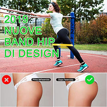 Carica l&#39;immagine nel visualizzatore di Gallery, EVOLAND Elastici da Pilates Elastiche Fitness Set di 5 Banda Elastica 5 Pcs