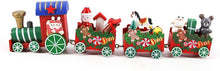 Carica l&#39;immagine nel visualizzatore di Gallery, 1 PC Mini Trenino di Natale in Legno Set di 3 carrozze Deluxe Set di Treni per Decorazioni e Regali Natalizi, Feste, Ornamenti per la Scuola Materna