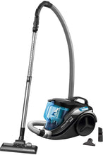 Carica l&#39;immagine nel visualizzatore di Gallery, Rowenta RO3731 Compact Power Cyclonic Classic+, Aspirapolvere a Traino senza Sacco, Tecnologia Ciclonica, Capacità  1.5 L, Blu/Nero 49x29x34cm