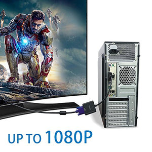GANA Adattatore DVI a VGA Cavo Convertitore DVI-D a | 24+1 Supporto 60Hz...