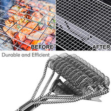 Carica l&#39;immagine nel visualizzatore di Gallery, BACKTURE Spazzola Barbecue, 16&quot; BBQ Esterna 3 in 1 Acciaio Inossidabile A1