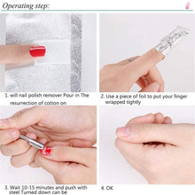 Carica l&#39;immagine nel visualizzatore di Gallery, 200 Compresse Remover Foil Wraps del Rimuovere smalto gel per Unghie,Fogli di Alluminio per Rimuovere lo Smalto,Nail Art Remover Wraps