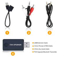 Carica l&#39;immagine nel visualizzatore di Gallery, CARPURIDE (Versione Aggiornata) Trasmettitore Bluetooth per TV PC, Low TX-9 - Ilgrandebazar