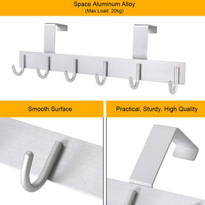 Vicloon Attaccapanni da Porta,Gancio Porte, Alluminio Argento 4.5cm