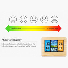 Carica l&#39;immagine nel visualizzatore di Gallery, ALLOMN Stazione Meteo Senza Fili, Orologio Digitale Multifunzionale per Nero - Ilgrandebazar