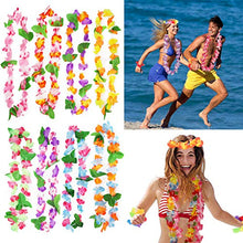 Carica l'immagine nel visualizzatore di Gallery, Annhao 32 Pezzi Ghirlanda Hawaiana Leis Luau con 16 bracciali 8 Fasce e 8...
