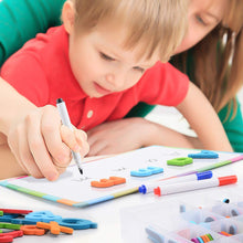 Carica l'immagine nel visualizzatore di Gallery, Herefun Lettere e Numeri per Bambini, 212Pcs Kit di Lettere, Gioco di Apprendimento Alfabeto Giocattoli Educativi per Bambini, Lettere in Schiuma per Bambini