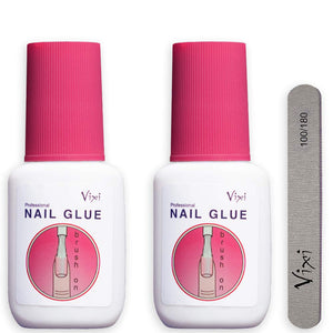 2 x 15g Vixi COLLA NAILA EXTRA FORTE Qualità del salone - Colla adesiva clear - Ilgrandebazar
