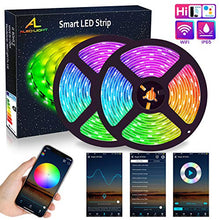 Carica l&#39;immagine nel visualizzatore di Gallery, Striscia LED WiFi 10M (2 x 5M), ALED LIGHT RGB Strip 5050 SMD 300 LEDs...