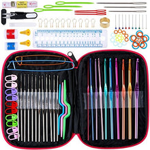 Carica l&#39;immagine nel visualizzatore di Gallery, Anpro Uncinetto con Astuccio Ago Crochet in Alluminio Case Custodia...