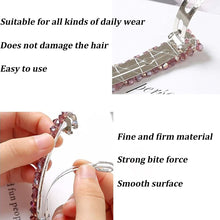 Carica l'immagine nel visualizzatore di Gallery, Fermaglio Capelli Donna con Crystal | 9cm Lunghi Barrette Di Capelli Skinny - Clip Automatica Fermaglio Capelli Grande - Capelli Accessori Crystal Per Le Ragazze Capelli Spessi - 7 Colori Disponibili