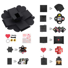 Carica l&#39;immagine nel visualizzatore di Gallery, Amycute Explosion Box,Scatola Sorpresa Creativa DIY Scrapbook Fatto a Nero - Ilgrandebazar