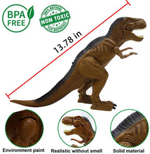 Carica l&#39;immagine nel visualizzatore di Gallery, Dinosauro Telecomandato Giocattolo Elettrico - LED Giocattoli di Dinosauro T-REX Realistici RC con Occhi Luminosi, Camminare, Ruggire, Spruzzare, Regalo Giocattolo Robot per Ragazzi Ragazze Bambini